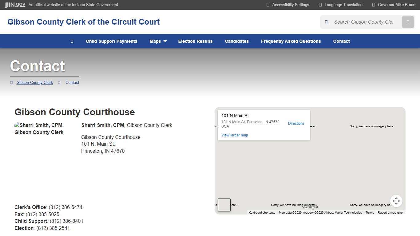 Gibson County Clerk: Contact