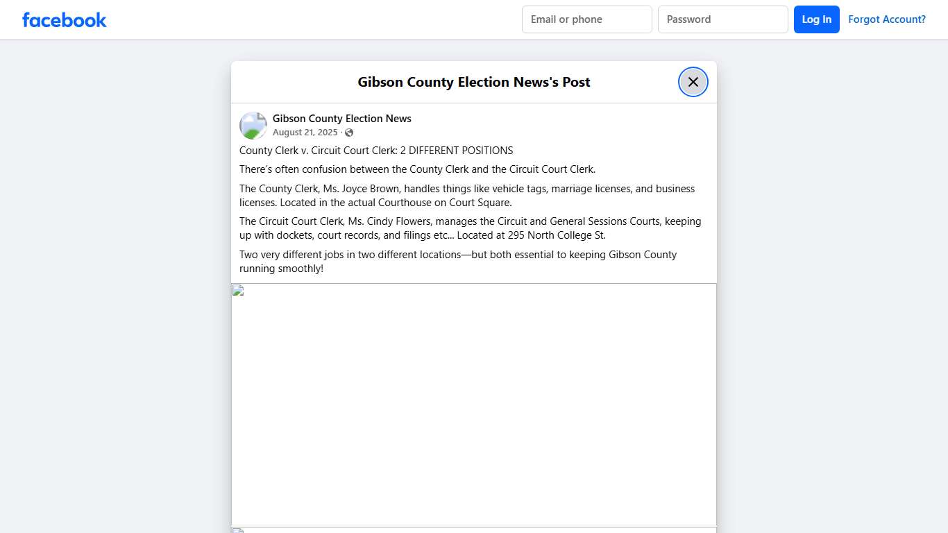 County Clerk v. Circuit... - Gibson County Election News Facebook